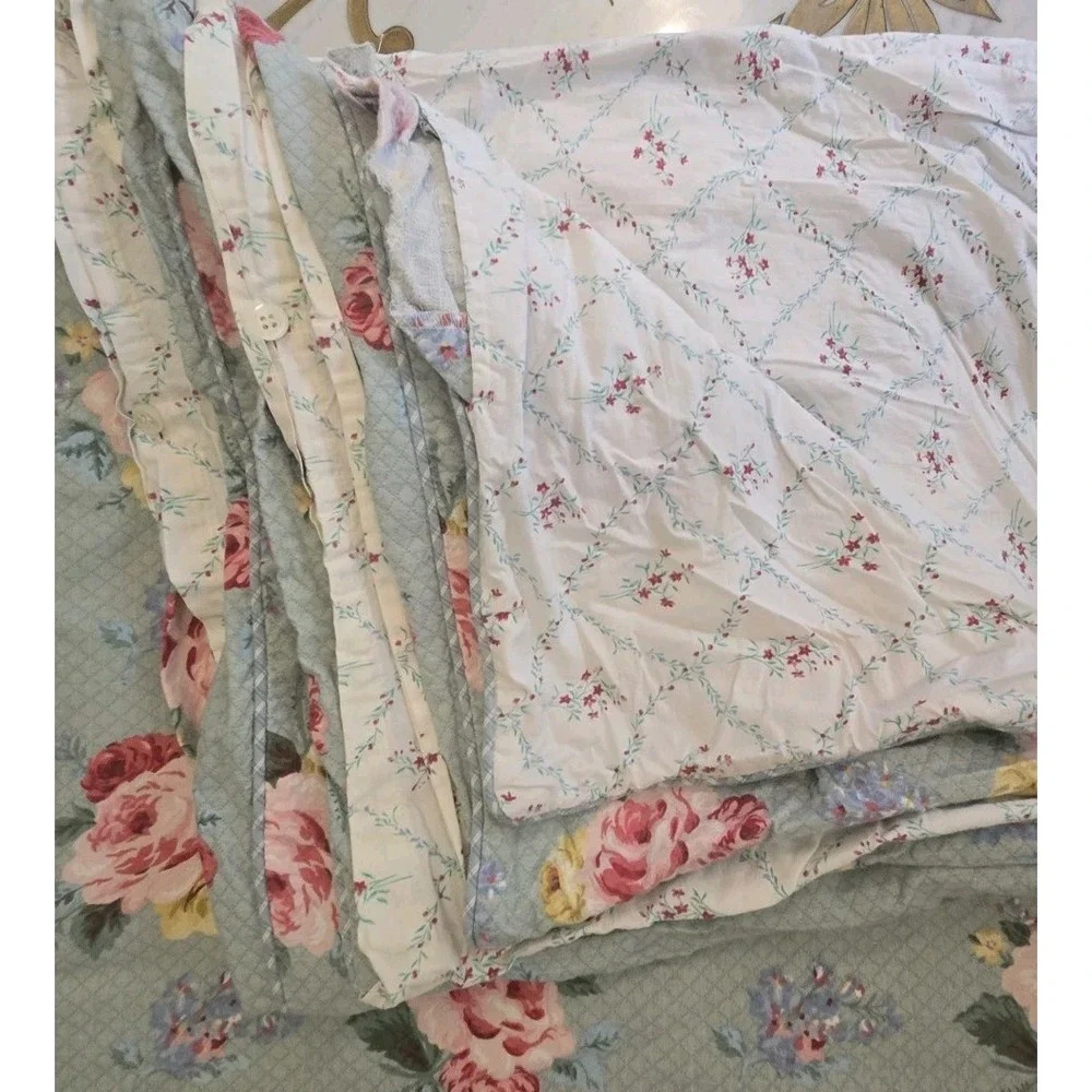 💐 RARE KING Ralph Lauren Cottage‎ Lane Duvet Cover – Reversible Floral